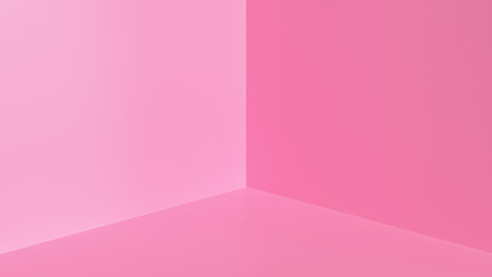 Gold corner background, 3D Renderの写真素材