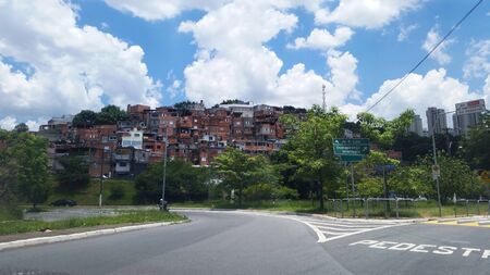 Slum in Sao Paulo Brazilの写真素材
