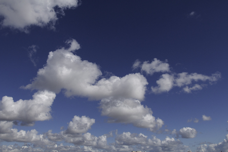 High clouds, visible mass of condensed waterの写真素材