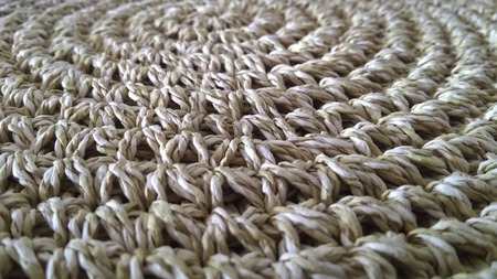 Sisal beige carpet made in Brazil, South Americaの写真素材