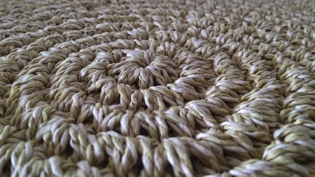 Sisal beige carpet made in Brazil, South Americaの写真素材
