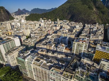 Cities with special architectures. Copacabana Beach, Rio de Janeiro Brazil South America.の写真素材