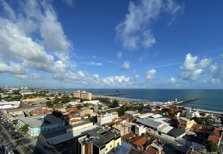 Cities of beaches in the world. The city of Fortaleza, State of Ceara Brazil South America. Travel...