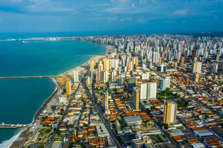 Tourism city. The city of Fortaleza, State of Ceara, Brazil, South America.の写真素材