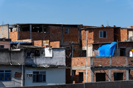 Poor architecture. Redbrick slum houses.のeditorial素材