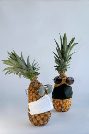 Wear a face covering. Please wear a mask.の写真素材