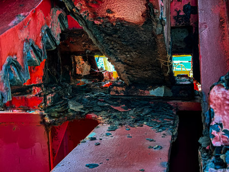 Abstract rusty metal surface. Rusty metal surface abstract background.の写真素材