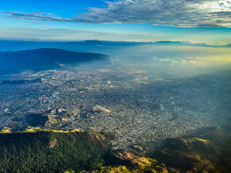 Aerial view of the city of Rio de Janeiro, Brazil. South America.の写真素材