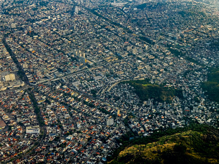 Aerial view of the city of Rio de Janeiro, Brazil. South America.の写真素材