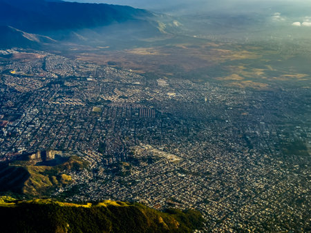 Aerial view of the city of Rio de Janeiro, Brazil. South America.の写真素材