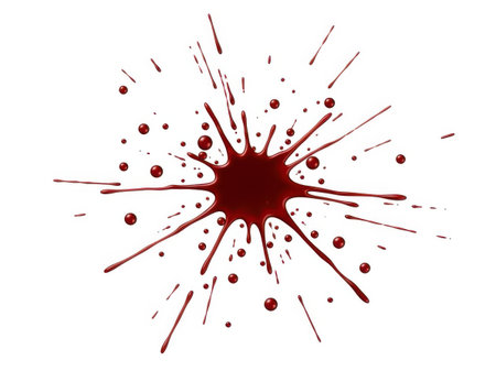 A vivid red splash at the center radiates outward, creating a dynamic burst of color and energy.の素材