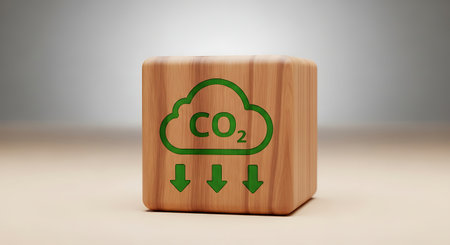 CO2 reduction. Sustainable solutions. Reduce carbon footprint.の素材
