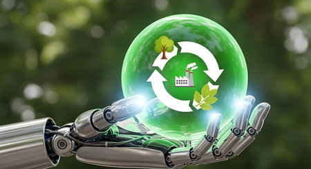Circular economy recycle industry sustainable green ai.の素材