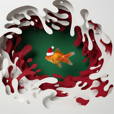 Festive holiday season celebration. Artistic ornament, graphic art design.の素材