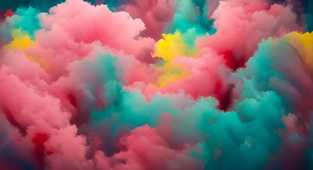 Pastel abstract artistic cloud texture dreamy colorful fantasyの素材