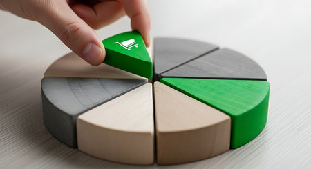 Sustainable shopping, green consumerism, shopping sustainability are increasing.の素材