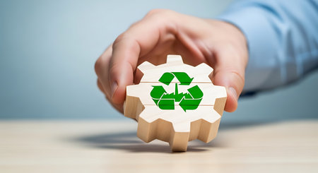 Sustainable business practices, Eco-friendly strategies, Corporate responsibility.の素材