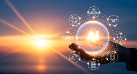 AI innovation emerging tech future solutions empowering automationの素材