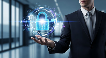 Cybersecurity data protection security solution digital shieldingの素材