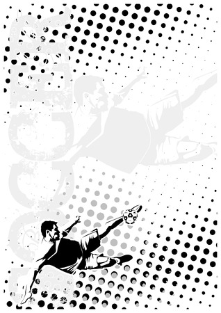  soccer dots poster backgroundのイラスト素材