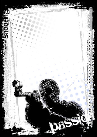  	shooting manのイラスト素材