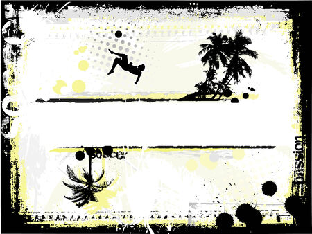 soccer frameのイラスト素材