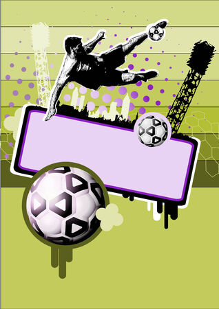 soccer backgroundのイラスト素材