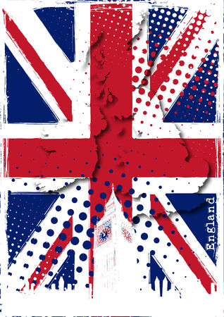 england posterのイラスト素材
