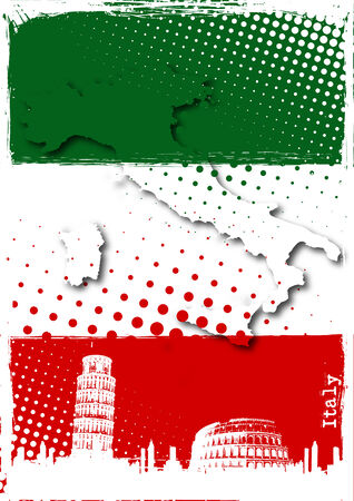italy posterのイラスト素材