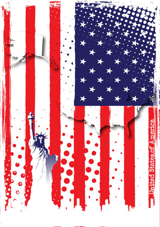 poster of usaのイラスト素材