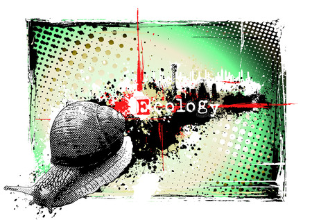 	ecology posterのイラスト素材
