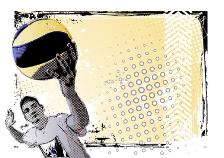volleyball posterのイラスト素材