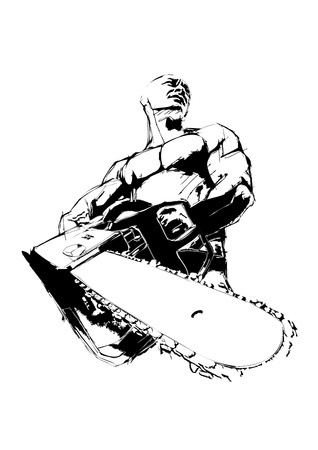 The Illustration of the Lumberjackのイラスト素材