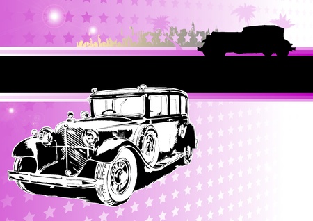 passion of old carsのイラスト素材