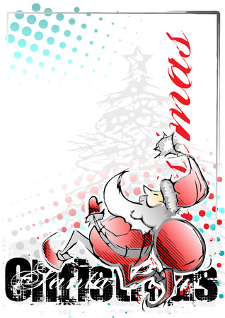 christmas posterのイラスト素材