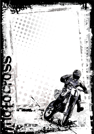 motocross poster backgroundのイラスト素材