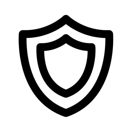 Security  Bold outline Vector icon which can easily modify or editのイラスト素材