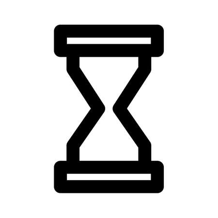 Hourglass Bold outline Vector icon which can easily modify or editのイラスト素材