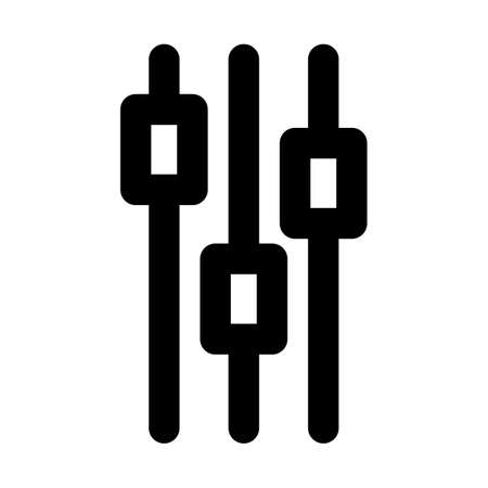 Mixer  Bold outline Vector icon which can easily modify or editのイラスト素材