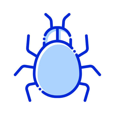 Malware, virus, bug, threat fully editable vector iconsのイラスト素材