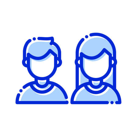 Online user, users, profile, online fully editable vector iconsのイラスト素材