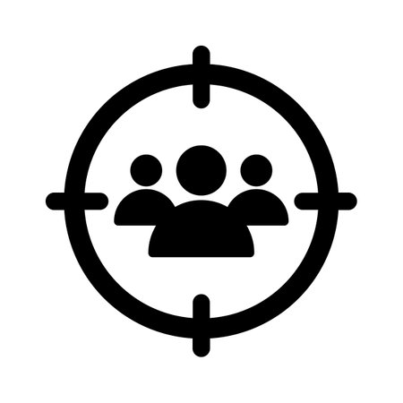 Target audience Vector iconsのイラスト素材