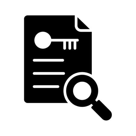 Keyword generator,  keyword, creation, search fully editable vector iconsのイラスト素材