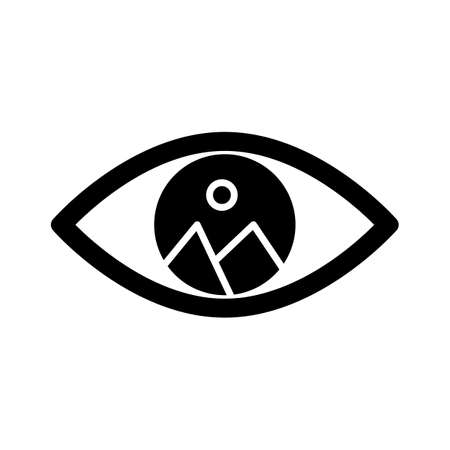 Image view, online, picture, view fully editable vector iconsのイラスト素材
