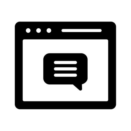 Online comment, feedback, review, website fully editable vector iconsのイラスト素材
