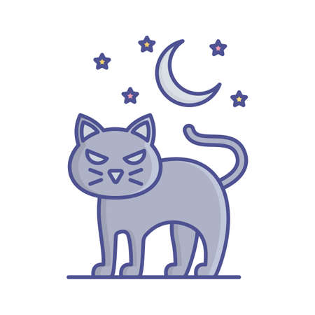 Bad luck concept fill inside vector icon which can easily modify or editのイラスト素材