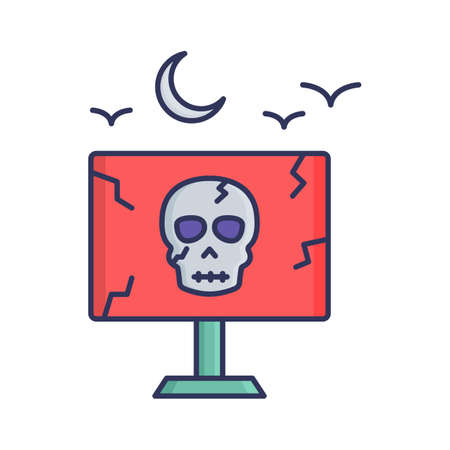 Spooky bat fill inside vector icon which can easily modify or editのイラスト素材