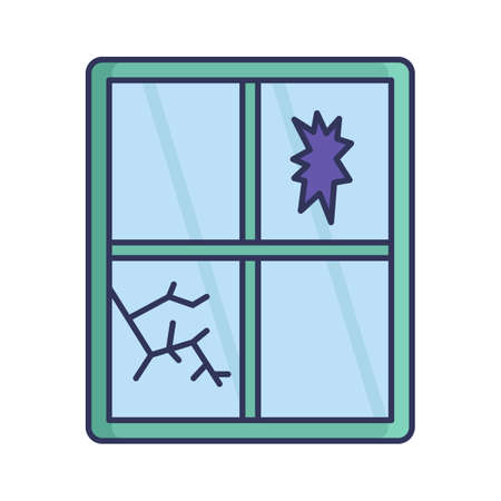 Old house fill inside vector icon which can easily modify or editのイラスト素材