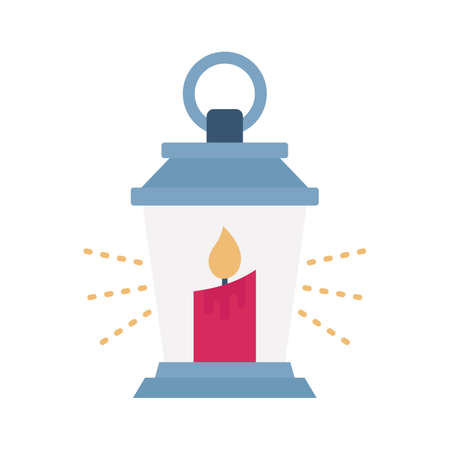 Vintage lantern flat vector icon which can easily modify or editのイラスト素材