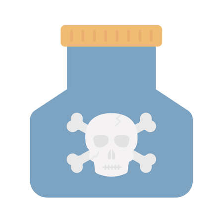 Magical jar flat vector icon which can easily modify or editのイラスト素材